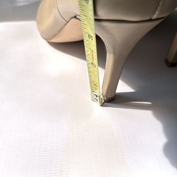 Nine West Women’s Boots WNSlouch Jenn Ivory Cream Tan Mid Calf 8.5 Leather - Picture 8 of 8